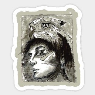 HawkLady Sticker